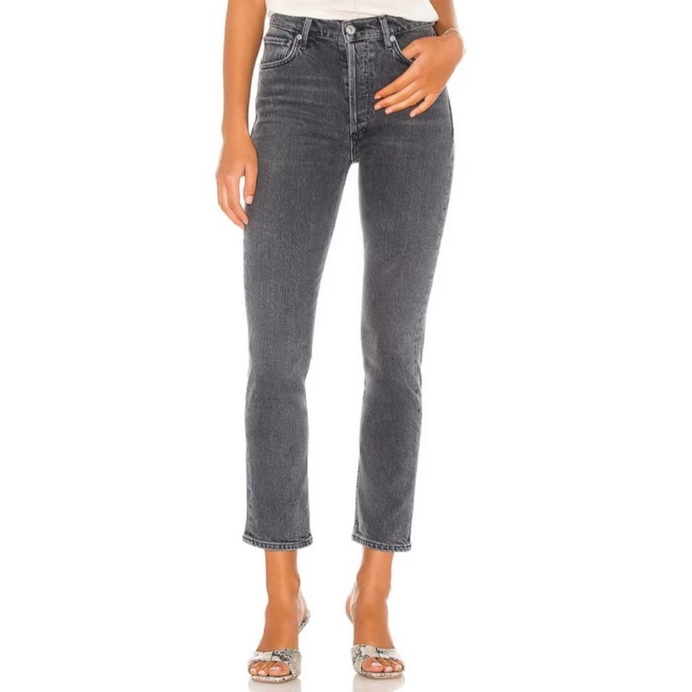Citizens of Humanity Charlotte Crop High Rise Straight Jeans